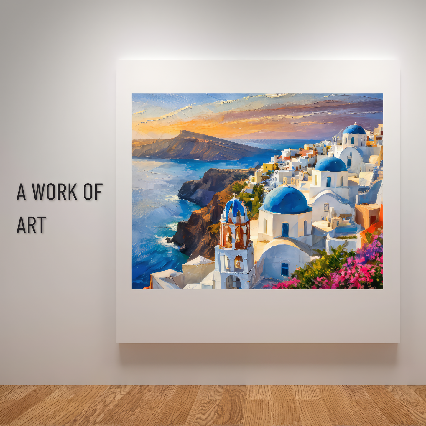 Santorini Love: Sunset Whispers