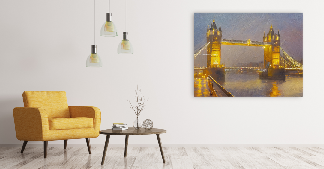 Twilight Elegance: Tower Bridge's Dreamy Canvas