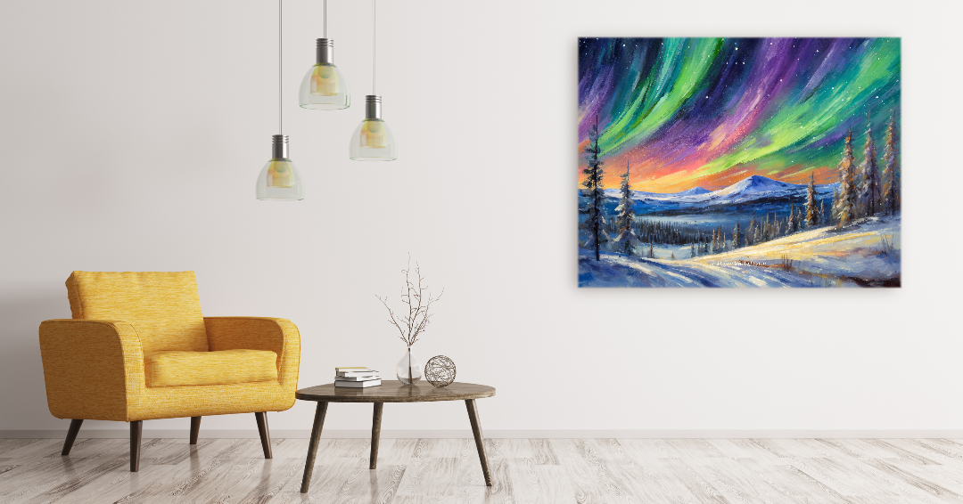 Whispers of Aurora: A Northern Lights Canvas