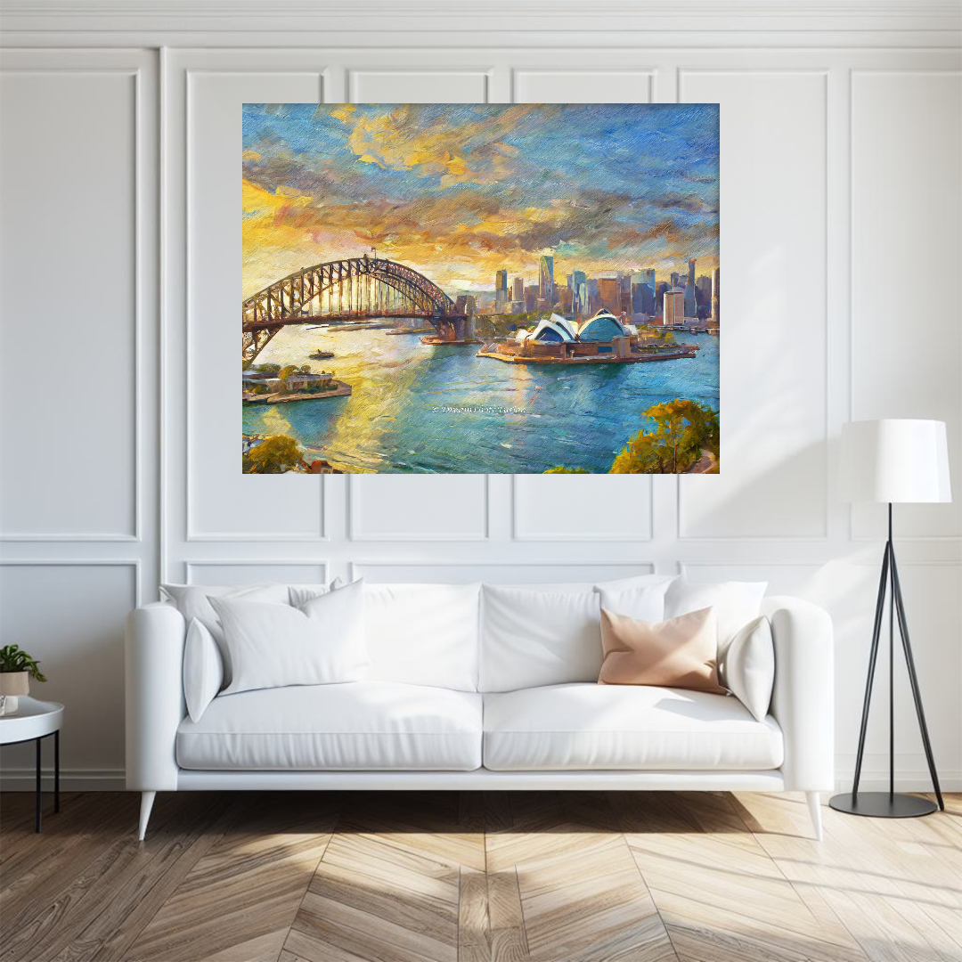 Dusk’s Canvas: Sydney’s Opera House Reimagined