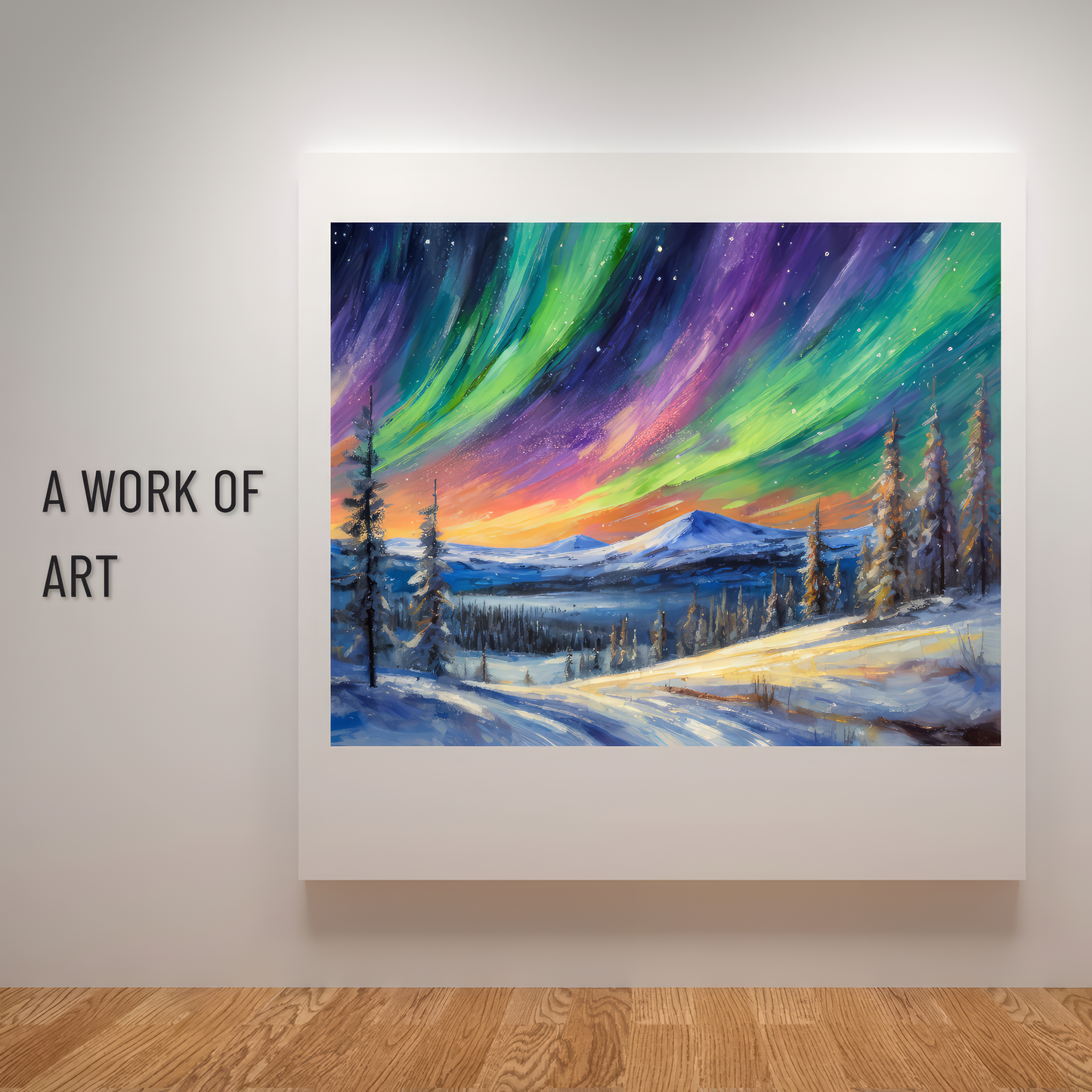 Whispers of Aurora: A Northern Lights Canvas